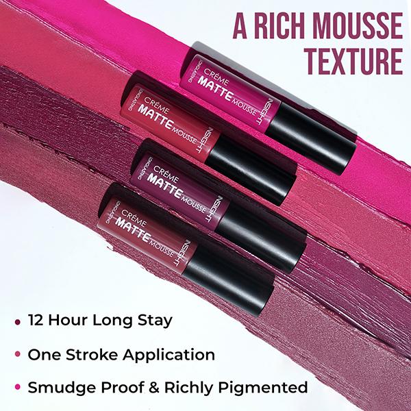Insight Cosmetics Creme Matte Mousse Darling 6.5 gm - Liquid Lipsticks