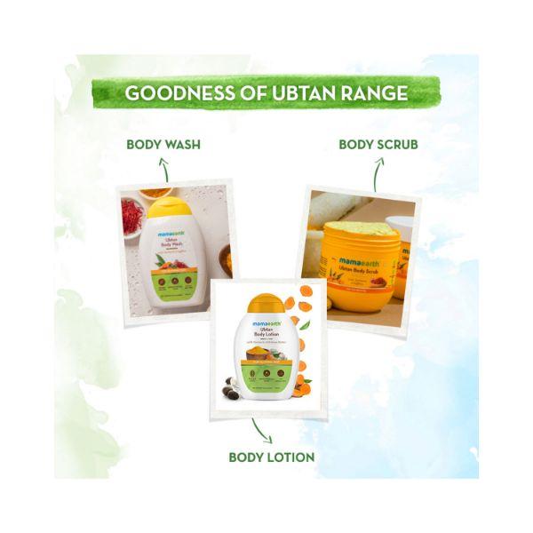 Mamaearth Ubtan Body Lotion with Turmeric & Kokum Butter for Glowing Skin 200 ml - Face Moisturizers