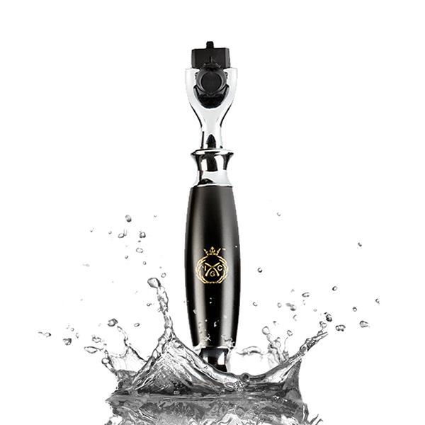 Netmeds | India Grooming Club Matte black Shaving Razor Handle 1's