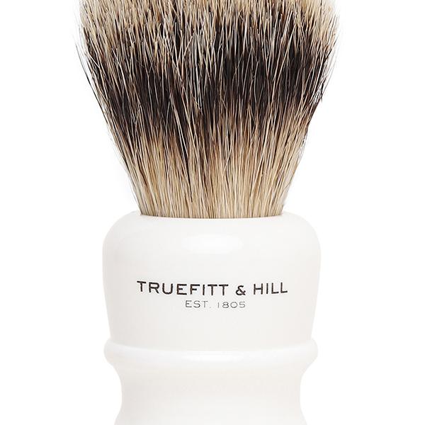 Truefitt and Hill Faux Porcelain Super Handmade Shaving Brush Wellington Luxury Essential Grooming Collection for Men 1's - Shaving Brushes