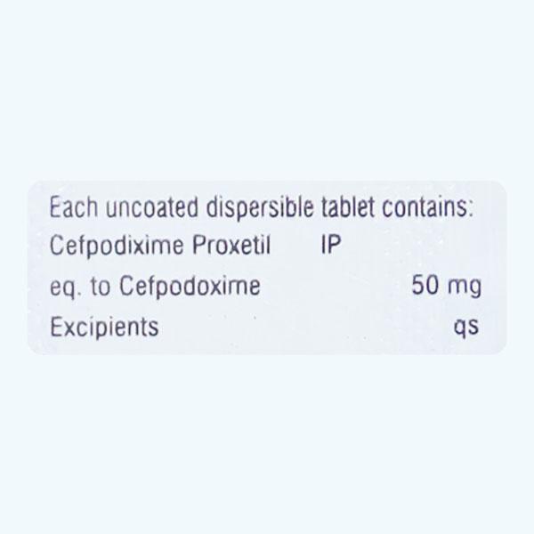 ORIDEX DT 50 Tablet 10's - Bacterial Infections-Cep