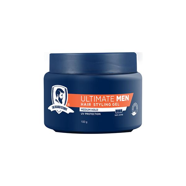 The Beard Story Ultimate Men Hair Styling Gel - Medium Hold 100 gm