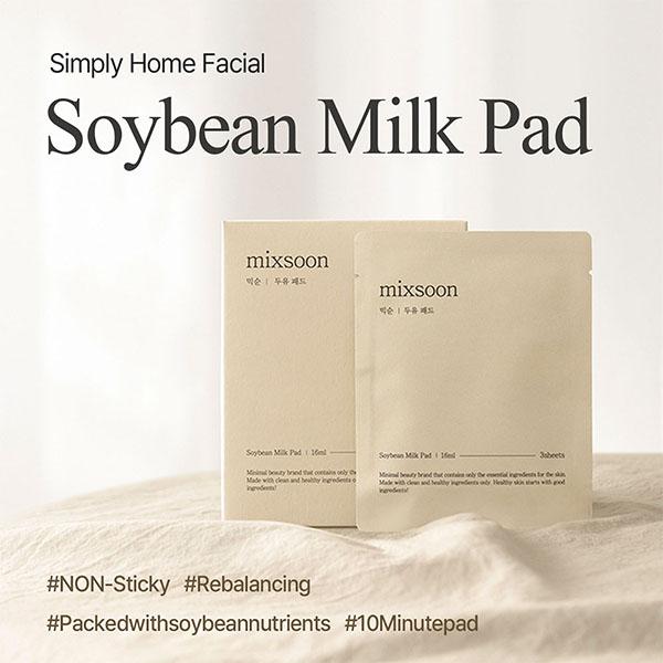 Mixsoon Soybean Milk Pad 3Sheets 16 ml - Sheet Masks
