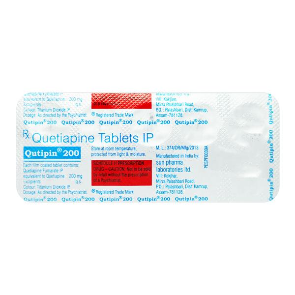 Qutipin 200mg Tablet 10'S - Psychosis-Ans