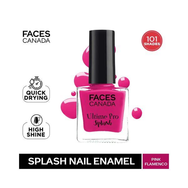 Faces Canada Ultime Pro Splash Nail Enamel Pink Flemenco 21 8 ml - Nail Polish