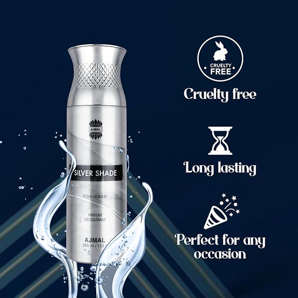 Ajmal Silver Shade Pour Homme Parfum Deo 200 Ml - Deodorants/Roll-Ons