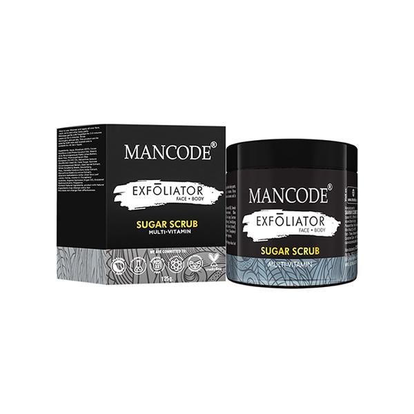 Netmeds | Mancode Multi Vitamin Sugar Face and Body Scrub 125 gm