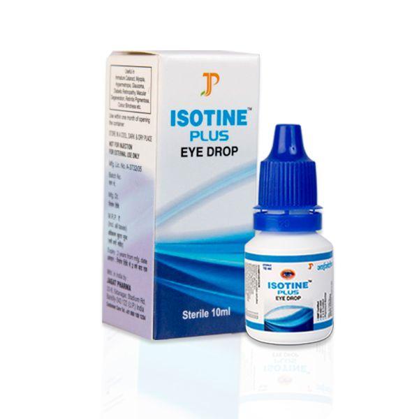 Jagat Pharma Isotine Plus Eye Drop Vials (Pack of 6 x 10 ml) 2's - Speciality Medicines