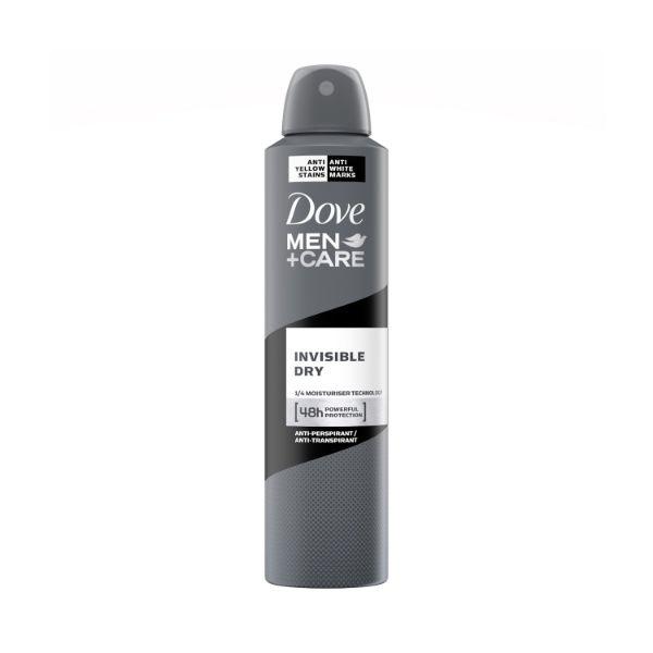 Dove Men + Care Invisible Dry Spray Antiperspirant Deodorant 250 ml - Men Deodorants/Roll-Ons