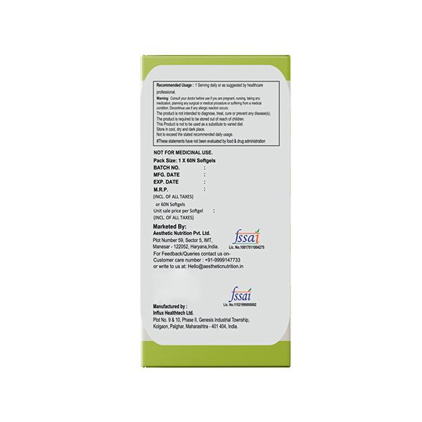 Aesthetic Nutrition Omega 3 6 9 Softgels Triple Omega Formula With Evening Primrose, Fish Oil, And Pumpkin Seed Oil For Heart, Skin 60 Softgels 1's - Omega Fish Oil Fatty Acids