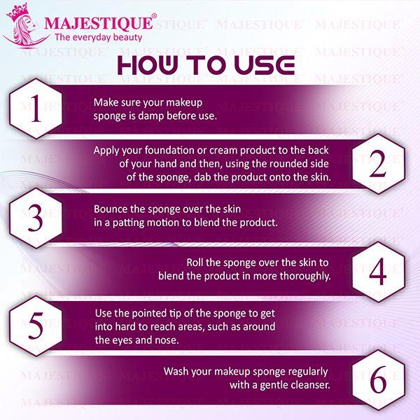 Majestique Face Sponge Twin Pack 1's - Sponges & Applicators