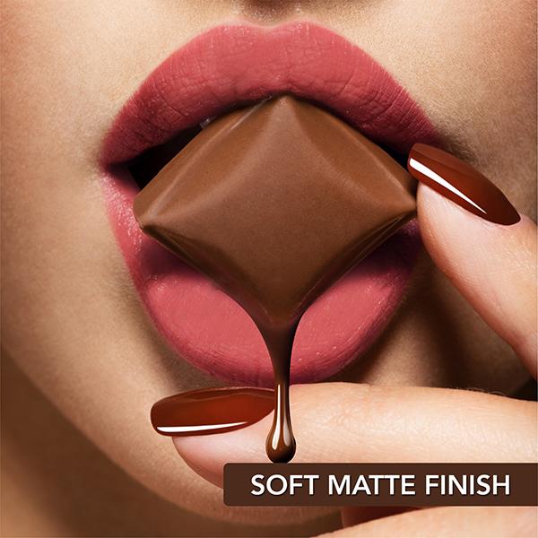 Blue Heaven Cookie & Crush Chocolate-Flavored Soft-Matte Lipstick, Bonbon Bae 3.4 gm - Lipsticks