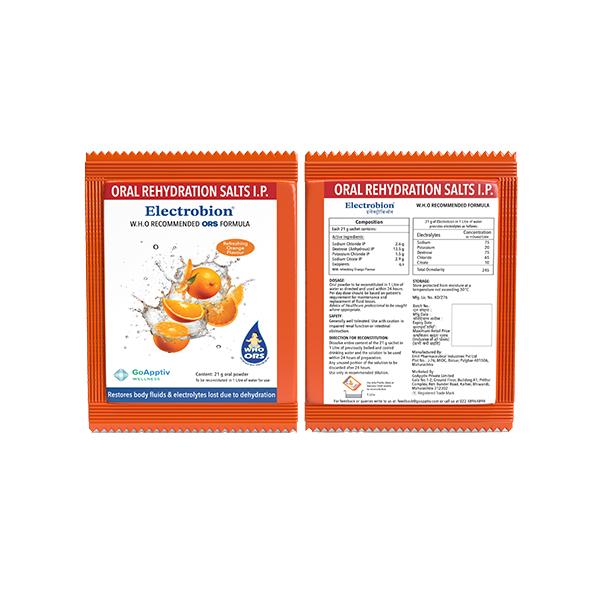 Electrobion Orange Powder 21gm - Supplements-Ele
