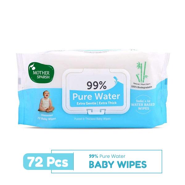 Netmeds | Mother Sparsh 99% Water Based Wipes 72's