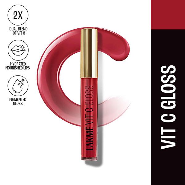 Netmeds | Lakme SuperglowVIT-C Gloss-Cherry RedC3 2.5 ml