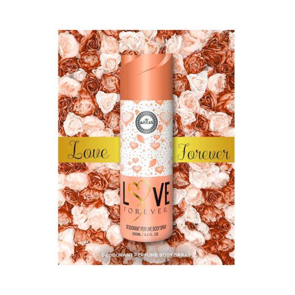 ARRAS Love Forever Deodorant Body Spray, Long Lasting Fragances, for Men & Women 200 ml - Perfumes (Edt/Edp)