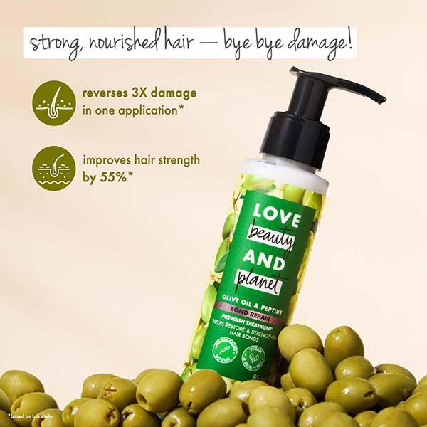 Love beauty And planet Olive oil & Peptide Bond Repair Prewash Treatment - 95 ml - Hair Masks & Packs