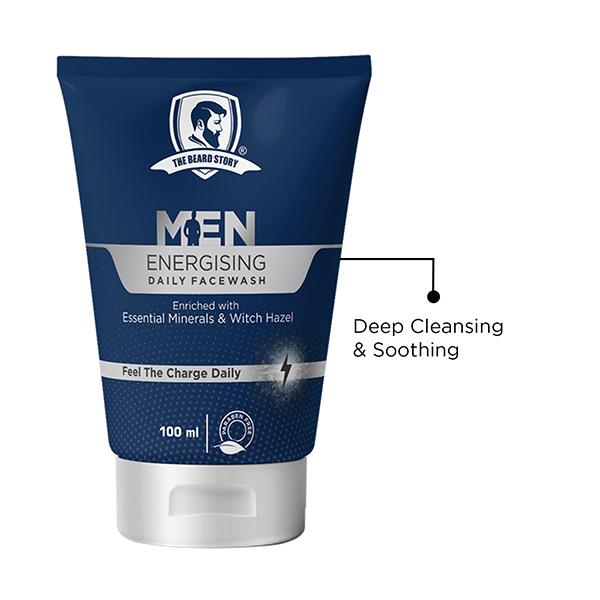 The Beard Story Men Energizing Daily Face Wash 100 Ml - Face Wash & Cleansers