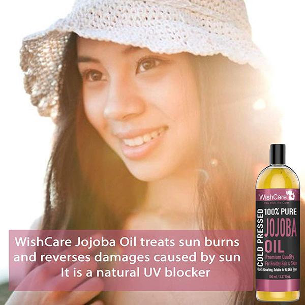 Wishcare 100% Pure Cold Pressed Jojoba Oil 100 ml - Hair Oils