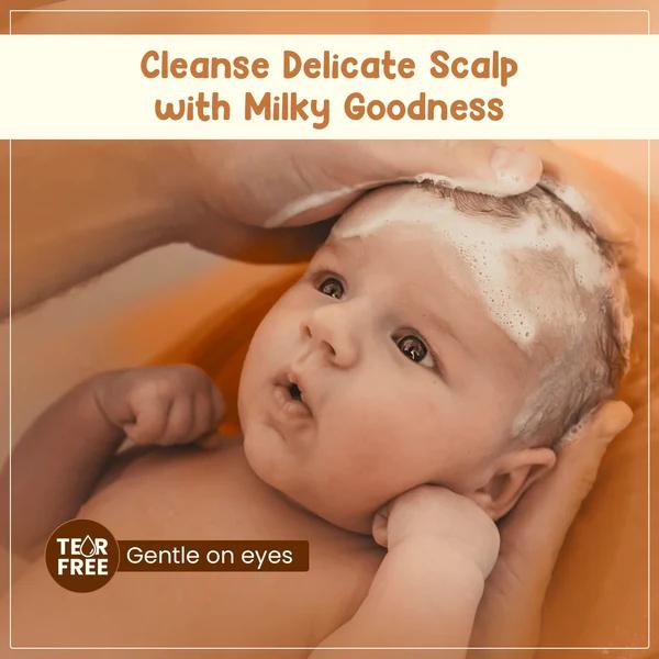 Mother Sparsh Milky Soft Baby Shampoo With Coconut Based Cleanser-Milk Protein and Vitamin E 400 ml - Baby Shampoo