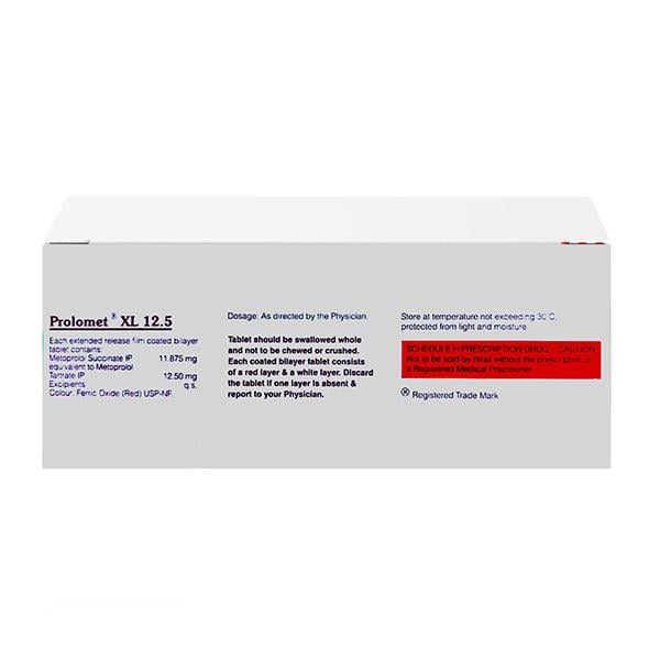 Prolomet XL 12.5mg Tablet 10'S - Hypertension-Bet