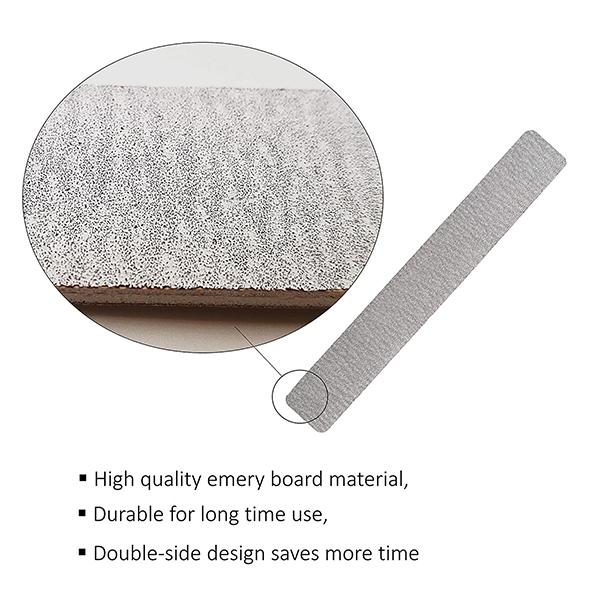 Majestique Flat Nail File Double Sides for Perfectly Shaped and Smooth Nails - Color May Vary 1's - Manicure & Pedicure Kits