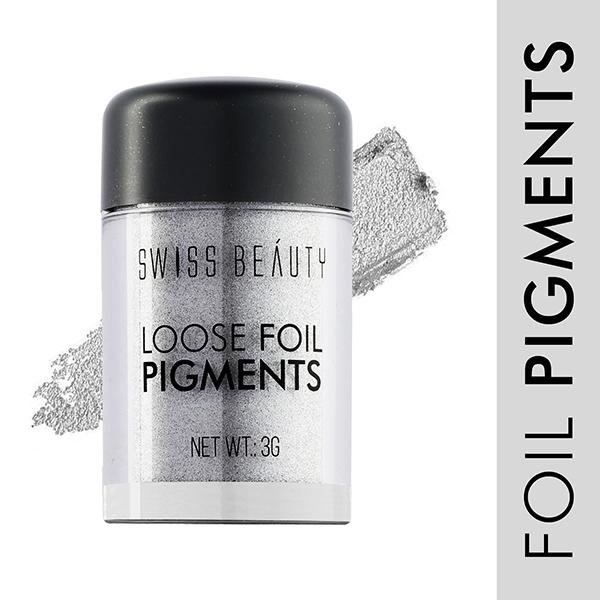 Swiss Beauty Loose Foil Pigments Eyeshadow - (Shade-12) 3 gm - Eyeshadow, Bases & Primers