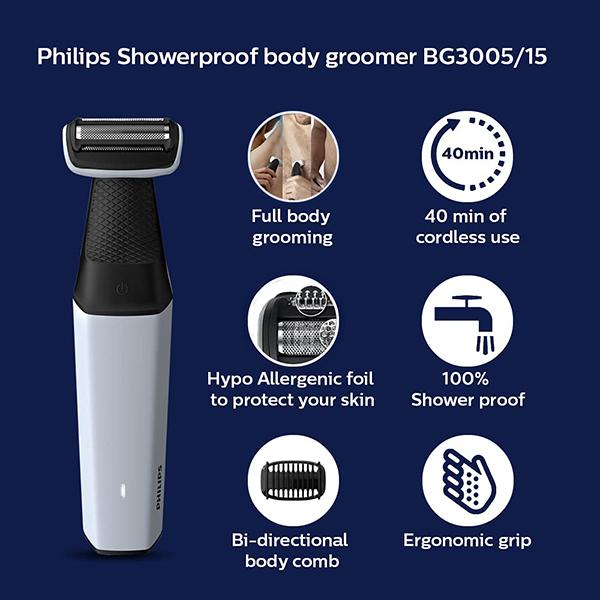 Philips Cordless Bodygroomer (BG3005/15) 1's - Hair Removal Accessories