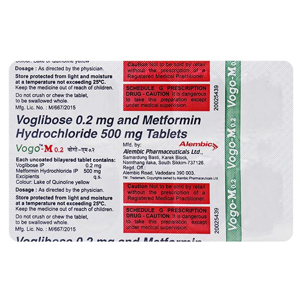 Vogo M 0.2mg Tablet 10'S - Diabetes-Ant