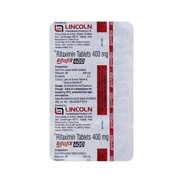 RIFAFIX 400 Tablet 10's - Bacterial Infections-OAB