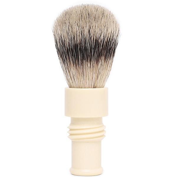 Truefitt and Hill Faux Ivory Super Badger Shave Brush Turnback Travel Essential Grooming Collection For Men 1's - Shaving Brushes