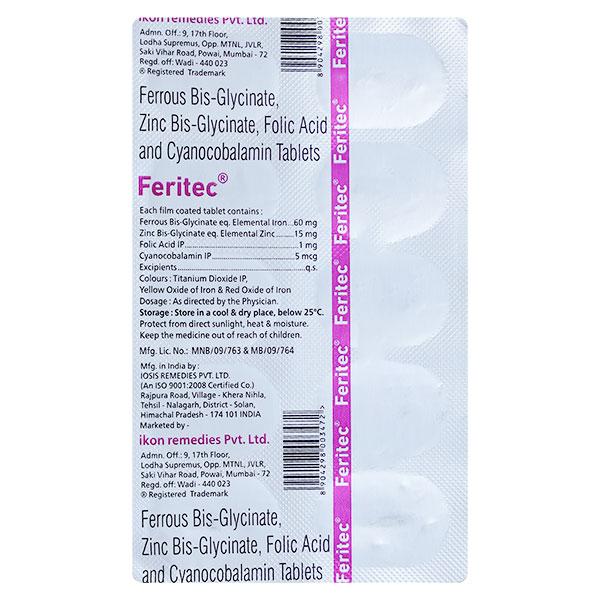 FERITEC Tablet 10's - Supplements-Vam
