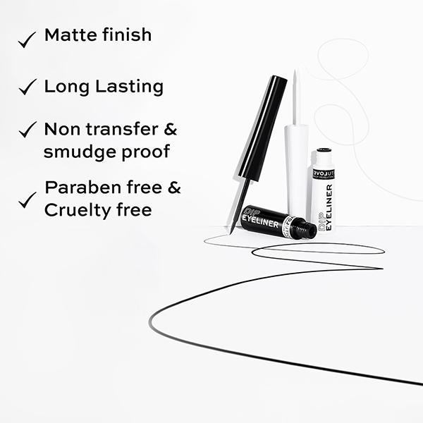 Makeup Revolution Dip Eyeliner Black 5 ml - Eyeliners
