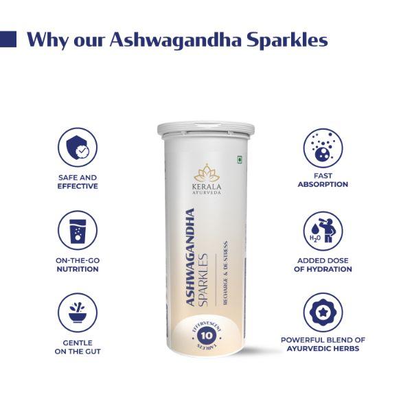 Kerala Ayurveda Ashwagandha Sparkles Tablet 10's - Speciality Medicines