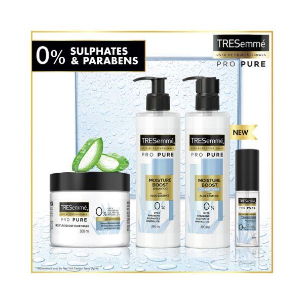 Tresemme Pro Pure Moisture Boost Shampoo with Aloe Essence, Sulphate Free & Paraben Free 390 ml - Shampoos