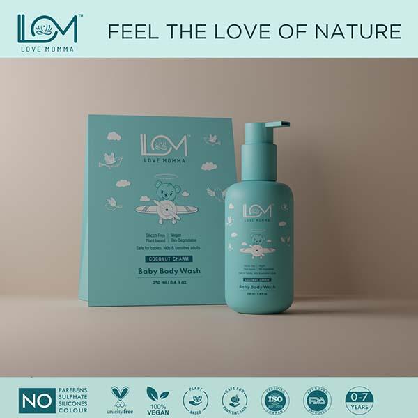 Love Momma Coconut Charm Baby Body Wash 250 ml - Baby Body Wash
