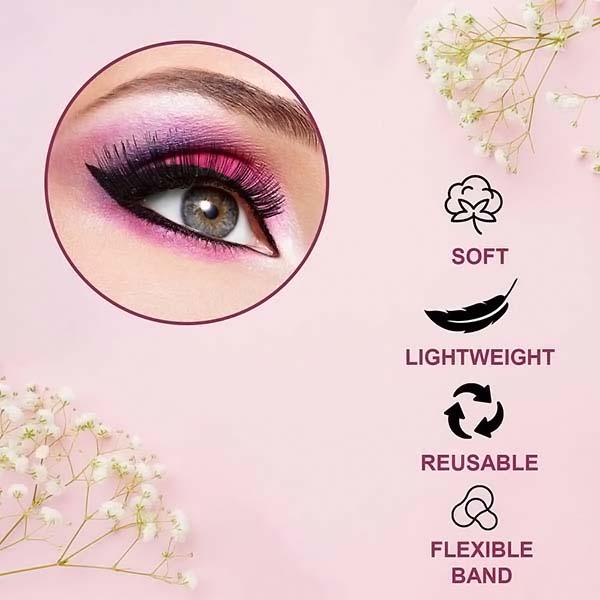 Bronson Professional False Eyelashes Set of 5 Pair 6D Long and Natural 207 Fake False Lashes 1's - Eyelashes