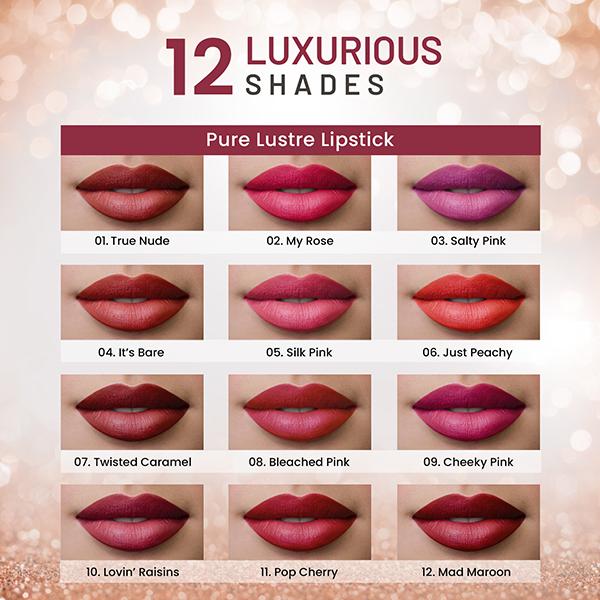 Swiss Beauty Pure Lustre Lipstick -True Nude 3.8 g - Lipsticks