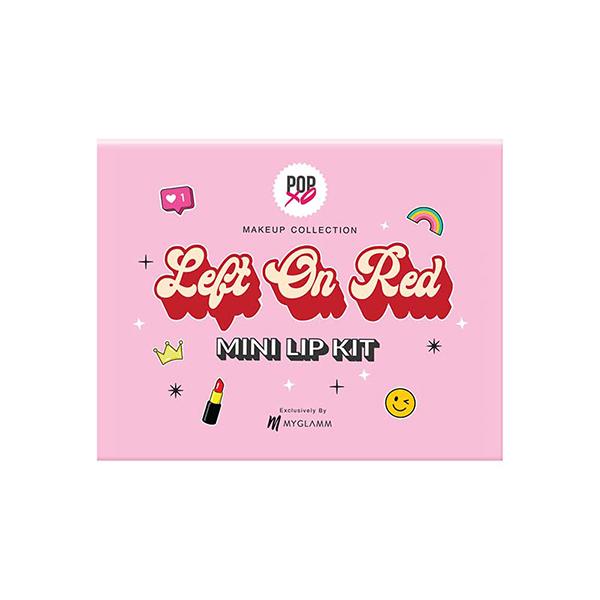 MyGlamm POPxo Makeup Collection Mini Lip Kit Left On Red 3's - Lipsticks