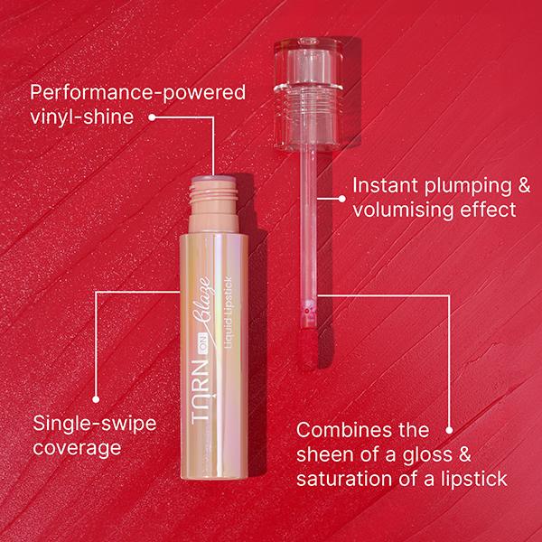 Swiss Beauty Select Turn On Glaze Liquid Lipstick, Vinyl-Like-Shine Mellow Mauve 3 ml - Liquid Lipsticks