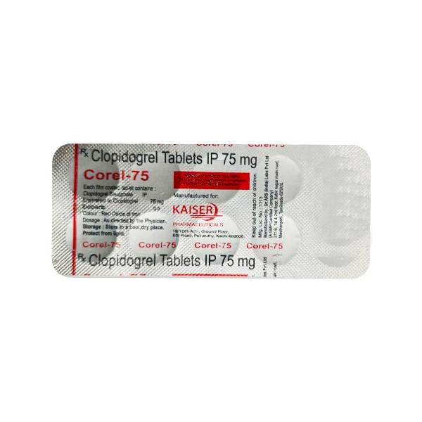 COREL 75 Tablet 10's - Blood Clot-Ant
