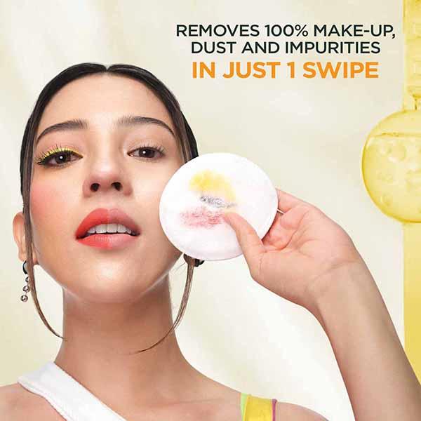 Garnier Vitamin C Micellar Cleansing Water, Gentle Cleanser For Bright Skin, Remove 100% Dirt 400 ml - Face Wash & Cleansers