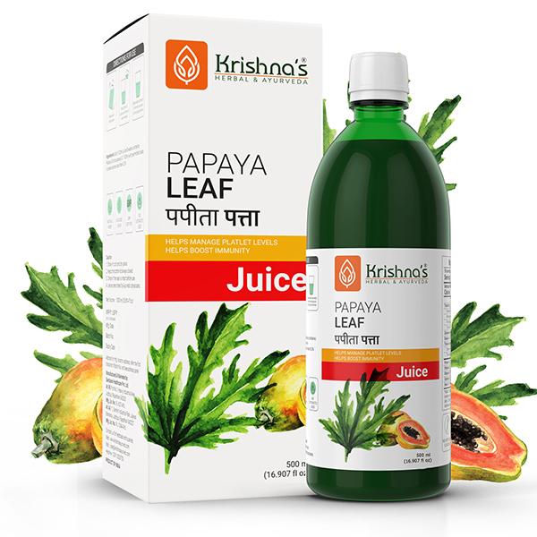 Netmeds | Krishna's Herbal & Ayurveda Papaya Leaf Juice 500 ml