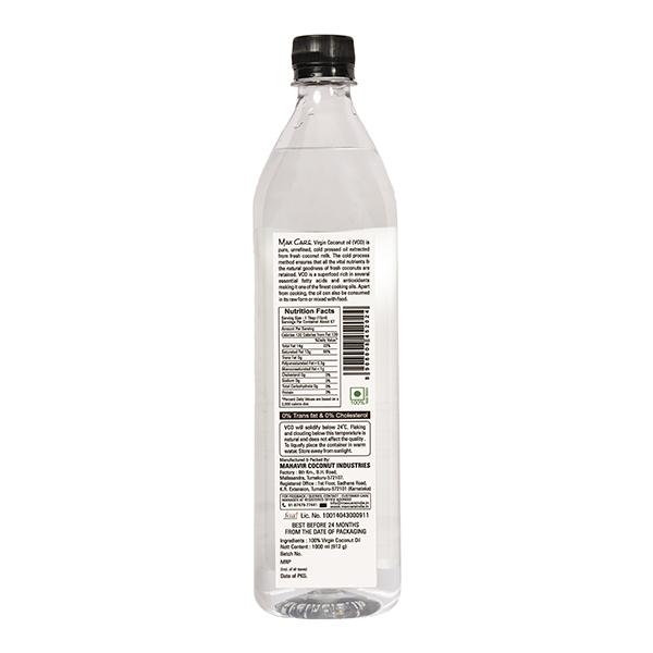 Max Care Cold Pressed Virgin Coconut Oil 1000 ml - Hair Oils