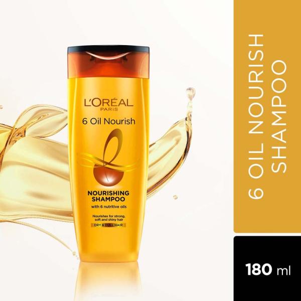 L'Oreal Paris 6 Oil Nourish Nourishing Shampoo 180 ml - Shampoos