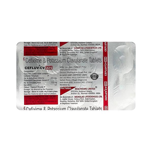 CEFLUV CV 325 Tablet 10's