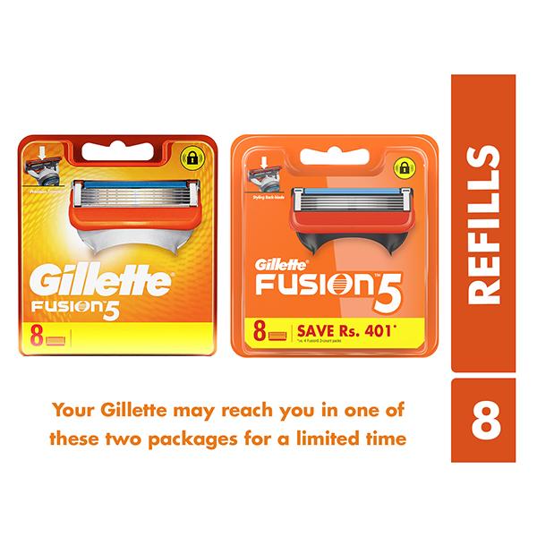 Gillette Fusion 5 Cartridges - 8's - Razors & Cartridges