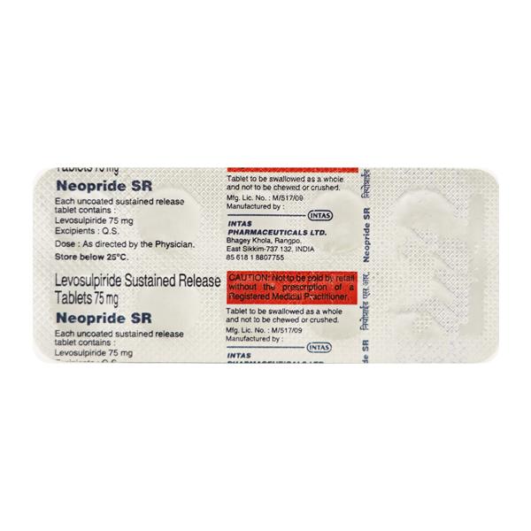 Netmeds | Neopride SR 75mg Tablet 10'S