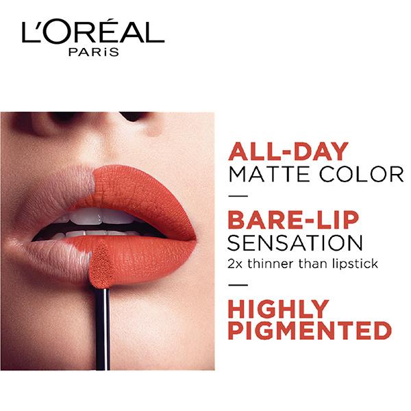 L'Oreal Paris Rouge Signature Matte Liquid Lipstick, 148 I Hunt 7 ml - Lipsticks