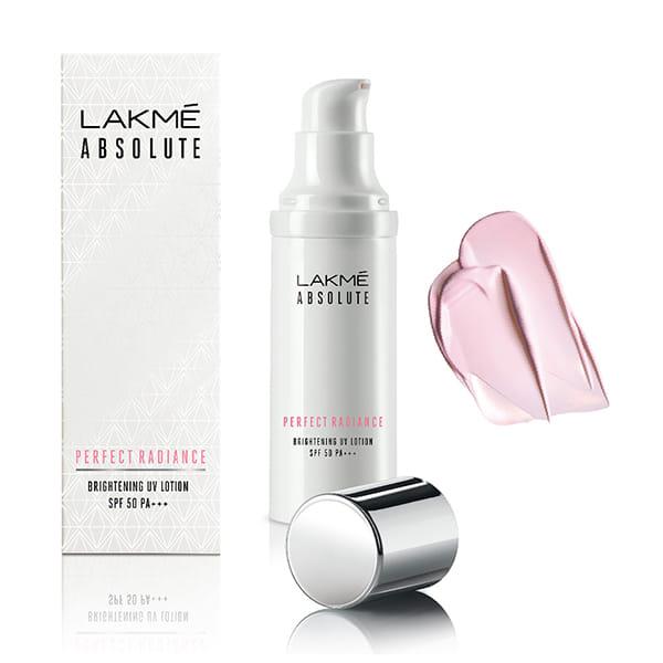 Lakme Absolute Perfect Radiance Skin Brightening Uv Lotion With SPF 50 PA+++ 30ml - Face Creams